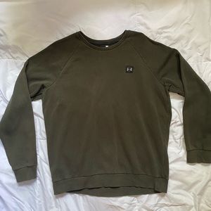 Men’s Under Armour Olive Green Size Large Crew Neck